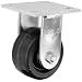 Albion 16 Series 4" Diameter Phenolic Wheel Medium Heavy Duty Zinc Plate Rigid Caster, Roller Bearing, 4-1/2" Length X 4" Width Plate, 800 lbs Capacity (Pack of 4)