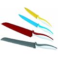 TV Das Original 3876 Antibakterielles Messer-Set 4-teilig, Brot-/Allzweck-/Sch�l-/Chefmesser, 4 farbig