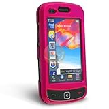 Clip-on Rubber Coated Case for Samsung Rogue U960, Hot Pink