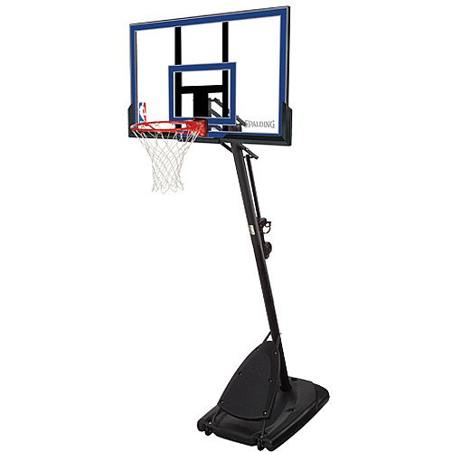 Spalding 50-Inch Portable Basketball System with Acrylic Backboard