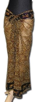 Full Size Pareo: Sheer Jaguar Print