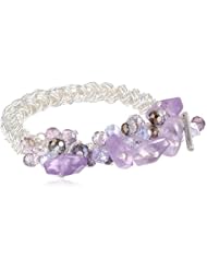 Kenneth Cole New York "Shards" Shaky Faceted Bead Half Stretch Bracelet, 7.5"
