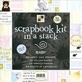 DCWV Scrapbook Kit in a Stack - Baby (12")