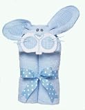 Mullins Square Blue Bunny Tubbie Hooded Towel