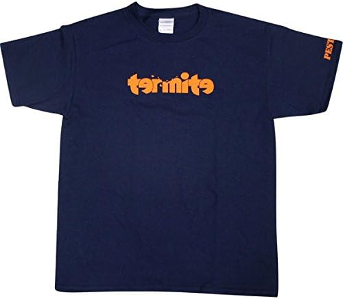 Termite Logo Youth Medium Navy Orange Skate Kids T Shirts