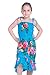 Girl Hawaiian Luau Dress in Turquoise in Various Styles
