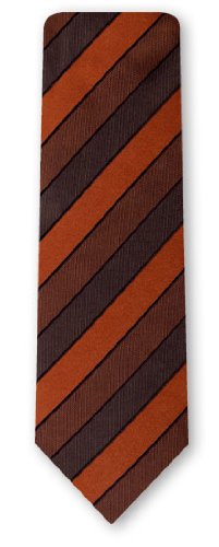 Seidenkrawatte stripe copper brown