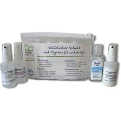 Reise-Set 4-tlg. Hygiene-Set (enth�lt: Geruchsbinder 50ml, Milbenschutzspray 50ml, Insektenschutzspray 50ml, Handdesinfektionsmittel 50ml) darf ins Handgep�ck bei Flugreisen