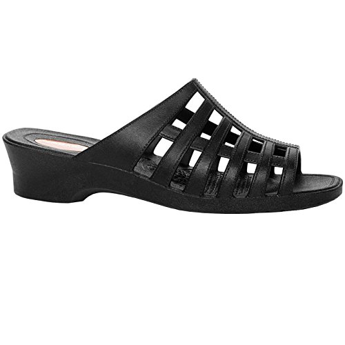 Okabashi Womens Sienna Sandal Shoes (Black)