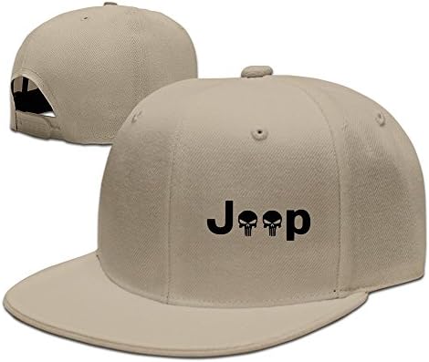 Skull Offroad 4 Wheeler Car Tee Hiphop Driver Hats Caps For Man/Woman Natural