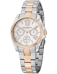 Stuhrling Original Womens 494.03 "Regent Dynamo" 16k Rose Gold Plating and Stainless Steel Two-Tone Watch