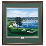 Pebble Beach Hole#18 24X30 Framed Print