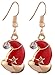 MODEBOX Women's Christmas Dangle Earrings Girls Fashion Cute Stainless Steel Ear Ring Set (6 Pairs) Color Chirstmas Earring1