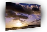 sky tahitian skies framed canvas art A4 Small (10.5` X 8`) (27cm X 20cm)