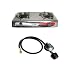 Portable Propane Gas Stove 2 Double Burner Range BBQ and New Regulator Hose