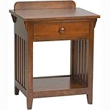 Bolton Furniture 8101600 Mission Single Drawer Nightstand in Cherry