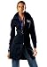 Stretch Mantelkleid von Adidas Mantel Kleid SCHWARZ mit Logo in WEISS oder GOLD