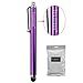 iPhone 5C Case, Tradekmk(TM)Hybrid Three Layers Combo Hard Soft High Impact Hard Back Case Protective Cover Fit For Apple iPhone 5C(Purple),with Stylus Pen,Screen Protector and Cleaning Cloth