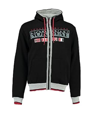 Geographical Norway Sudadera con Cierre Gunit (Negro)