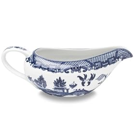 HIC Blue Willow 20-Ounce Gravy Boat