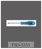 TOTAL GRIP SCREWDRIVER STAR T10X3 BLUE