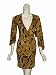 NIEVES LAVI Silk Isadora LS Deep V Neck Dress