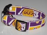 NBA Los Angeles LA Lakers Basketball Dog Collar Large 1"