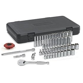 GearWrench 80300 51-Piece 1 4-Inch Drive 6-Point Socket Set by GearWrench