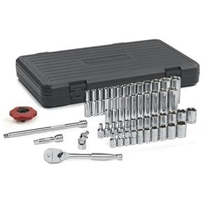 GearWrench 80300 51-Piece 1 4-Inch Drive 6-Point Socket Set by 