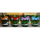 Teenage Muntant Ninja Turtles 4-PC Mask Shot Glass SET ~ Teenage Mutant Ninja...
