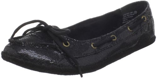 Not Rated Women's South Beach Boat Flat,Black,8.5 M US