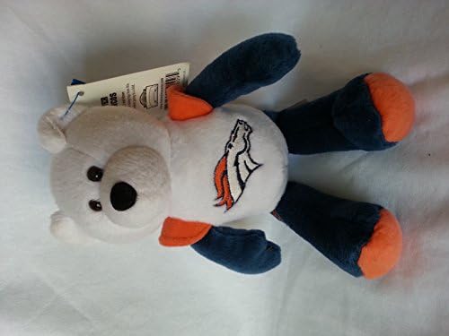 DENVER BRONCOS NFL 8 INCHES TALL BEEN BAG PLUSH TEDDY BEAR