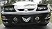 Front Bumper Cover Overlay Decal Stickers - 98-02 Pontiac Firebird - (Color: Reflective Light Black)