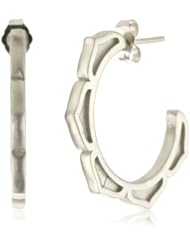 Katie Diamond "Lotus" Sterling Silver Earrings
