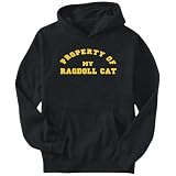 Hoodie Mens Black  PROPERTY OF MY Ragdoll  Cats