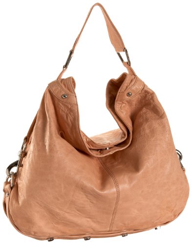 Rebecca Minkoff Nikki Hobo Handbag - peac, cream leather