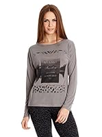 Broadway NYC Camiseta Manga Larga Caprice (Gris)