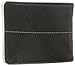 J.Fold Men's Stitched Panel Slimfold Wallet, Black/Black