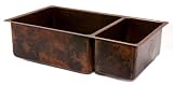 33 Copper Hammered Kitchen Basin Sink