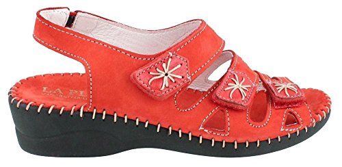 La Plume Women's Lyla Red Sandal 39 (US Women's 8.5-9) M (B)