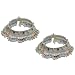 Sterling Silver Anklets Pair Fine Body Jewelry for Women 9.75 inches