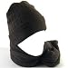New Ski Skate 2 Ply Knit Ribbed Hat / Cap Beanie Scarf SET * Brown * Medium - Large
