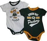 Green Bay Packers 2pc Girls Creeper / Onesie Set 6 9 Month Baby Infant