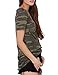 haoyihui Womens Longer Jersey Camo Camouflage Crew Tee T-Shirt