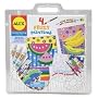 Alex  "Paint Like A Master" Flower - 4 Canvases And Acrylic Paints Set