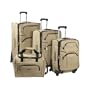 Claiborne Luggage Riviera 4 Piece Luggage Set - Champagne