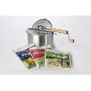 Whirley-Pop Gourmet Assorted Gift Set with Stovetop Popcorn Popper
