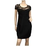 Plus Size Lace Top Black Mini Dress - 1X