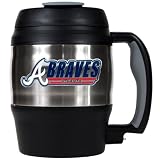 Sports MLB BRAVES 52oz. Stainless Steel Macho Travel Mug with Bottle Opener/Stainless Steel Bottle Opener Stainless Steel