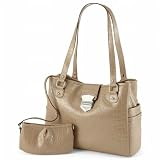Liz Claiborne 'Perfect Fit' Shopper - Black, Bone, Dune